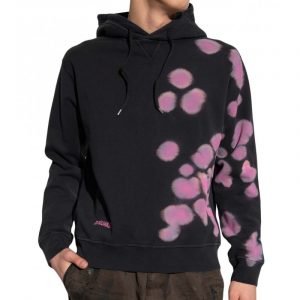 DSQUARED2 DARK GREY GRAPHIC PRINT HOODIE